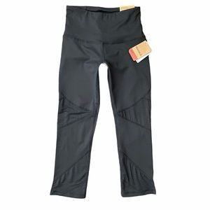 Reebok Capri Leggings, Black, XS